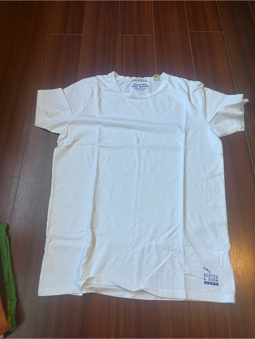 Scotch & Soda White Short Sleeve Crew T-Shirt
